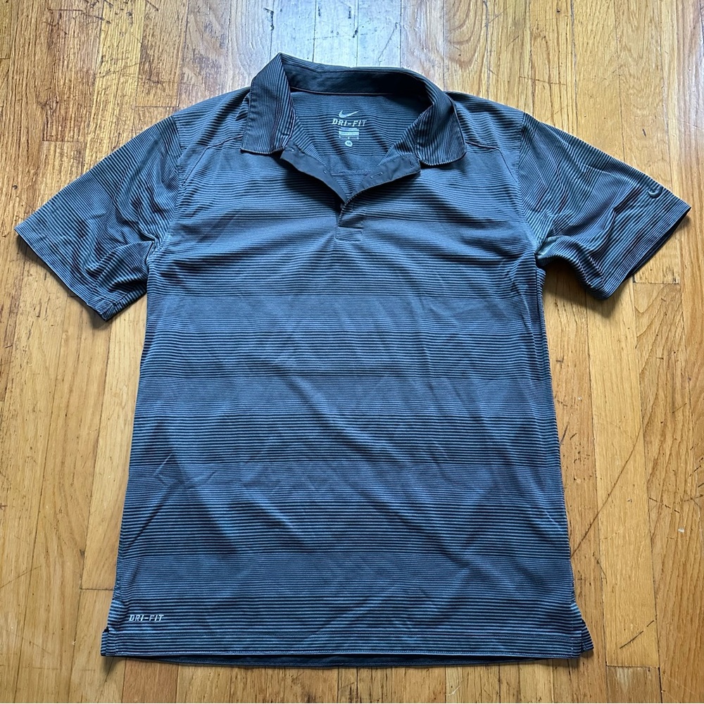 Nike Dri-Fit Gray Polo Size M